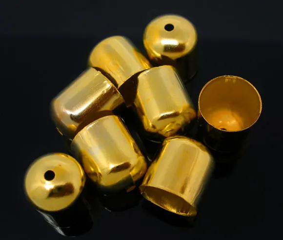 100 шт Позолоченные Тупые ожерелья кончик бисера колпачки | Украшения и аксессуары
