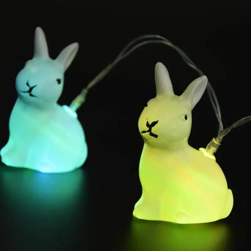 FunPa 5.41Ft кролик Shaped 10 LED String Ester Lights на батарейках декоративные светильники с чистым