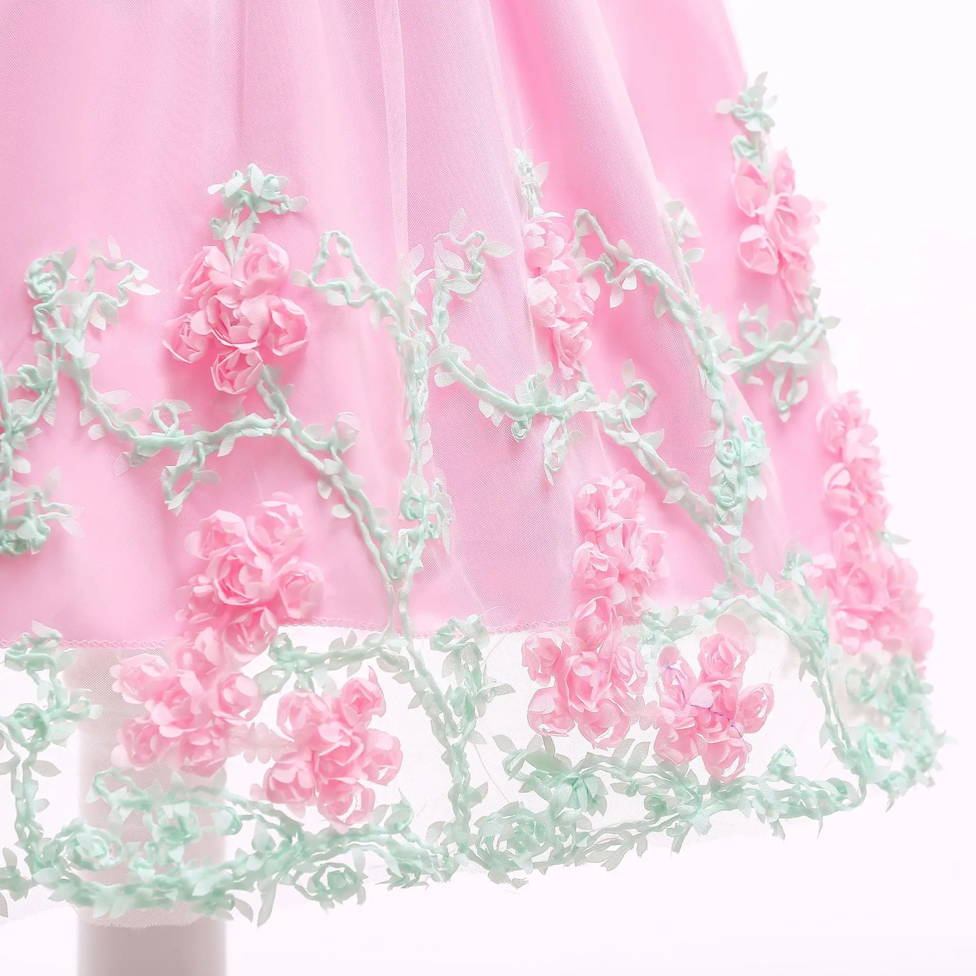 

Ball Gown Flower Girl Dresses For Weddings Short Appliques Formal Prom Dress For Girl Kids First Holy Communion Dress 2019