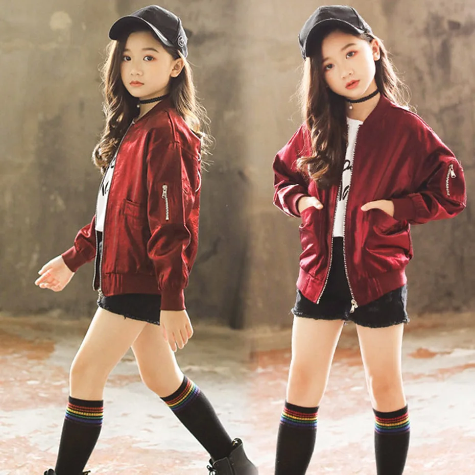 2019 Girls Jacket New Fashion Coat For Letters Kids Outerwear 4-14 Years Embroidery Clothes Teen Clothing | Детская одежда и обувь