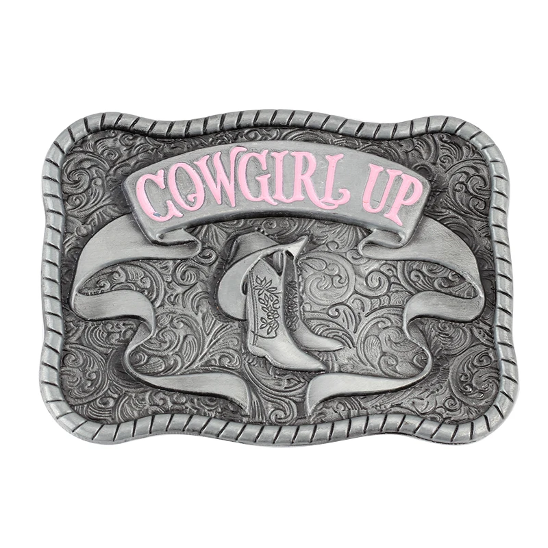 

Модная женская пряжка для ремня Cowgirl Up, аксессуары из сплава, ширина 4,0 см