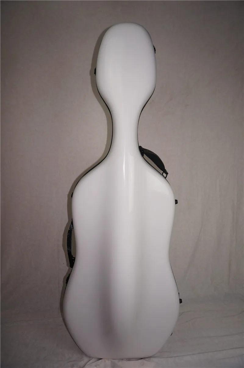 Белый 4/4 новый жесткий футляр для виолончели стекловолокна сильный черный #31