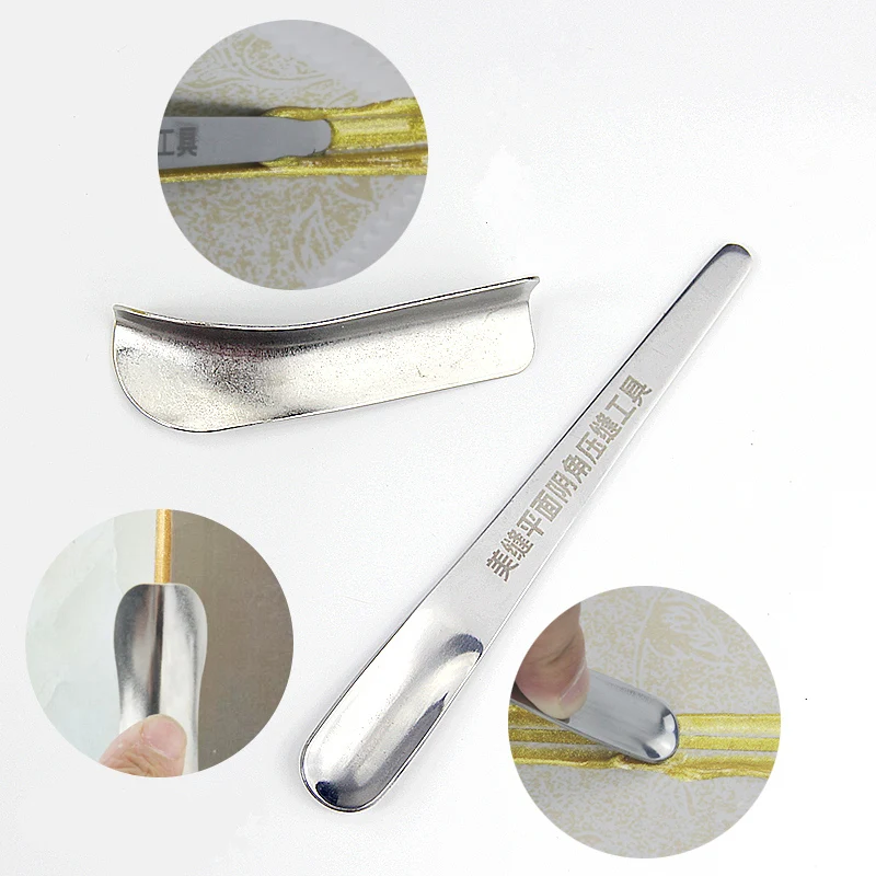 1set=2pcs Wall Putty Knife Scraper for Floor Wall Ceramic Tile Grout Yin Yang Corner Shovel Pressure Seamer Construction Tools