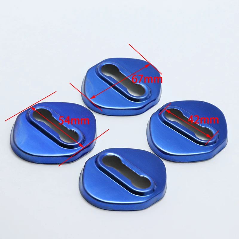 4 шт. Пряжка дверного замка из нержавеющей стали защитный чехол для автомобиля mazda