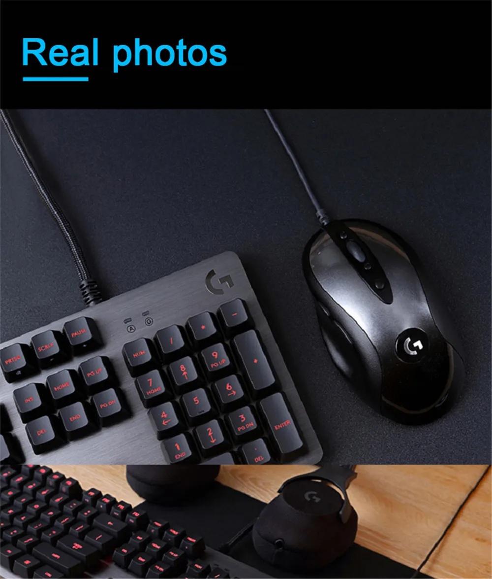 Оригинальная легендарная игровая мышь logitech MX518 с 16K dpi HERO Engine, проводная мышь Legend Reborn для геймера