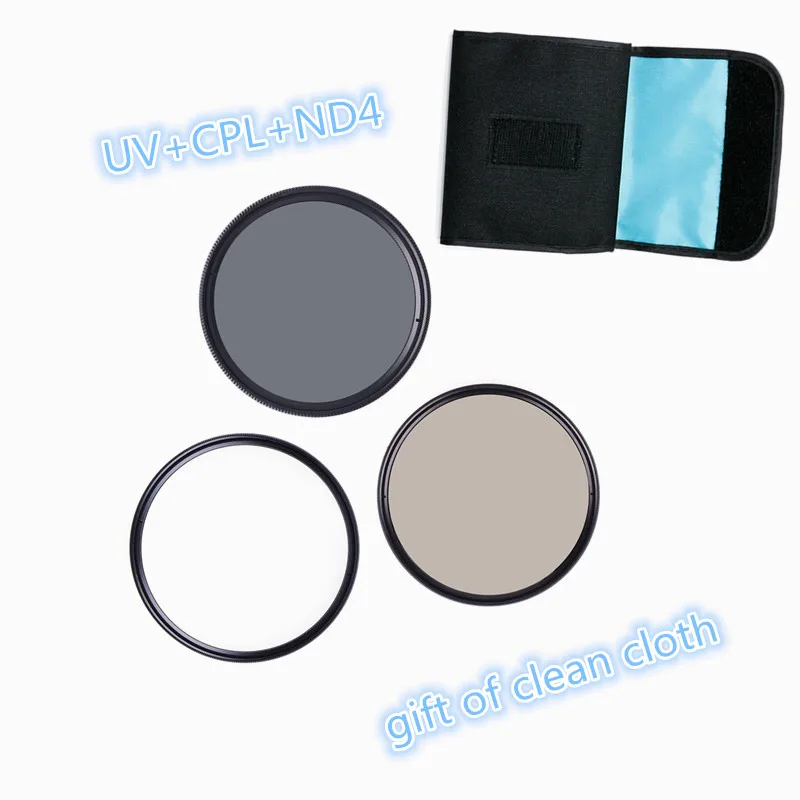 

RISE (UK) Camera Filter UV & a Polarizing Filter & ND Filter 49mm/52mm/55mm/58/62/67MM Filter for Sony Nikon Camera