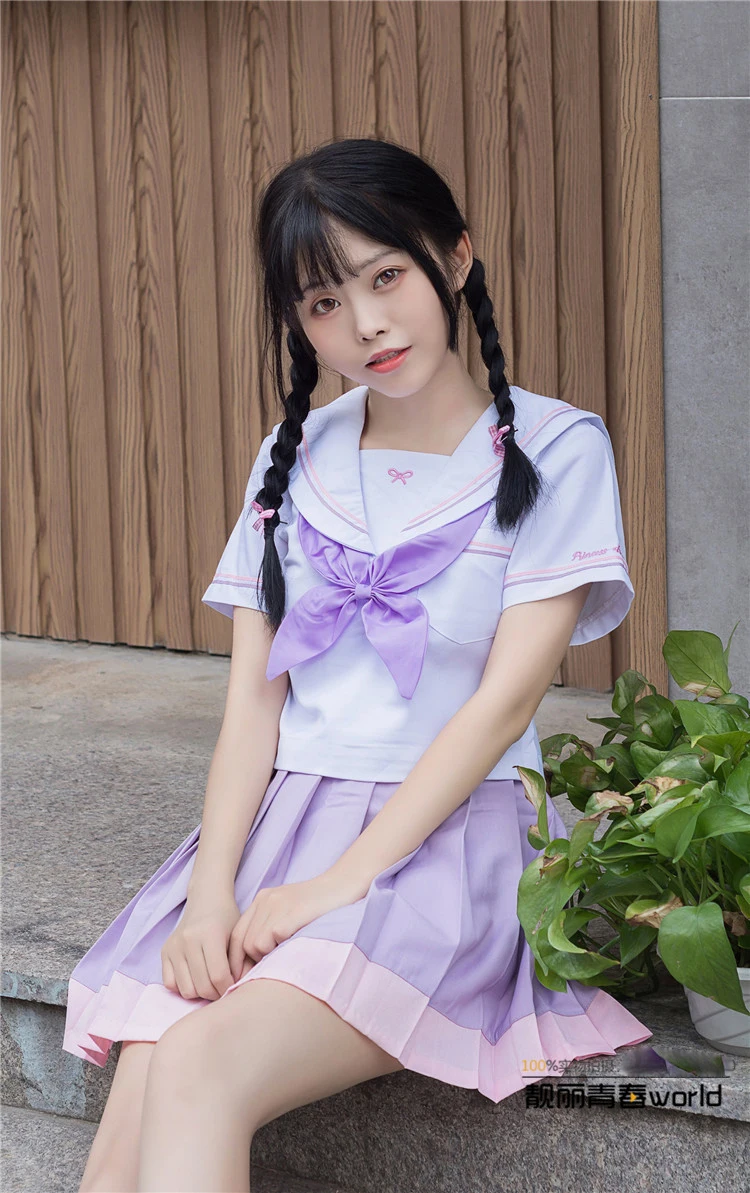 SO Kawaii японская школьная JK Сейлор униформа женская блузка плиссированная юбка