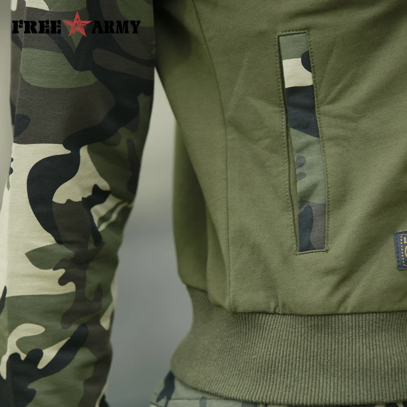 Freearmy осень, женская уличная толстовка с капюшоном камуфляжного цвета+ рукавом, женские толстовки на молнии, Осенние военные женские толстовки размера плюс
