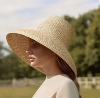 01812 hh7266 2019 new desige summer handmade high top paper straw lady sun cap women leisure holiday beach hat