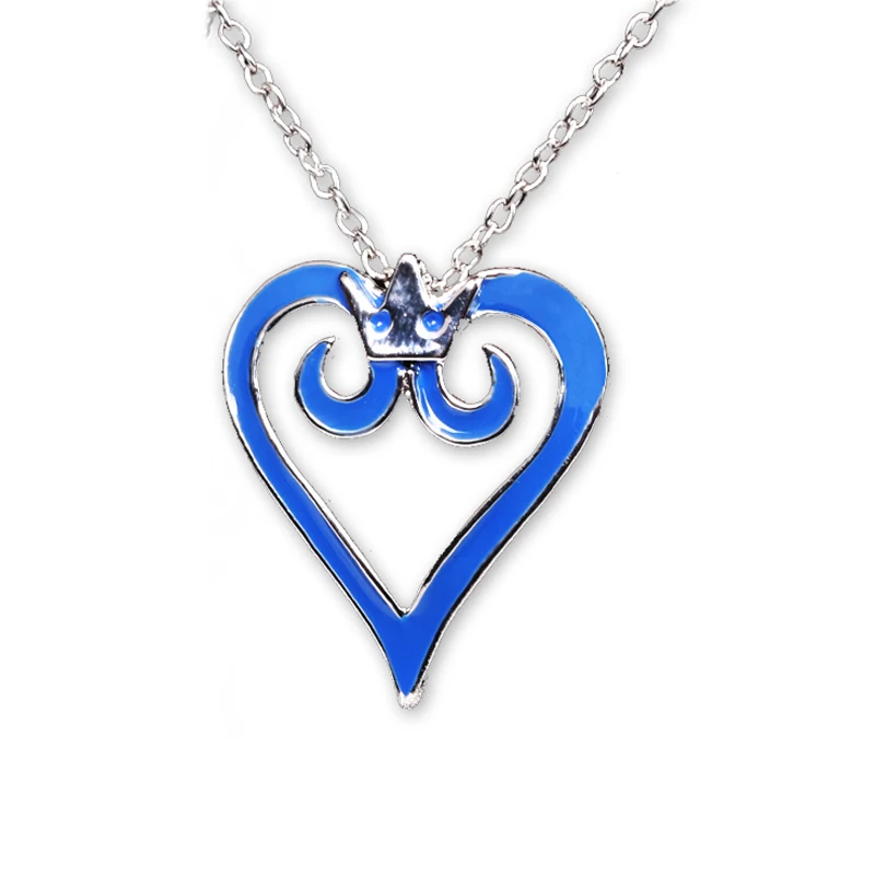 Игра Kingdom Hearts Sora Key Oblivion Keyblade ожерелье подвески Высокое качество Черный Металлический Ключ оружие ожерелье для женщин ювелирные изделия - Окраска металла: N298