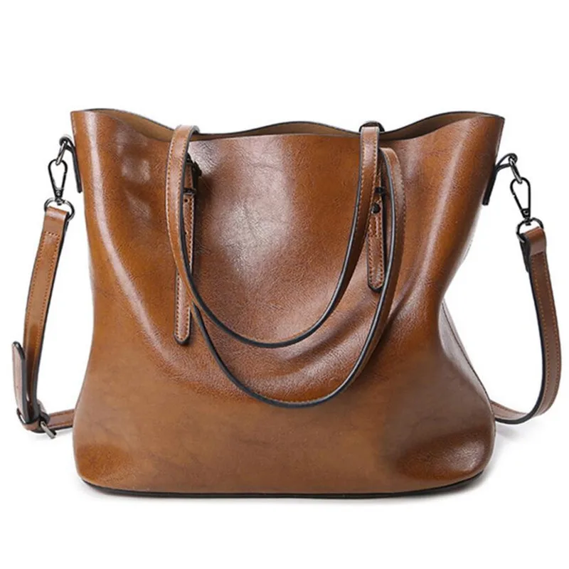 Новая модная брендовая сумка винтажные кожаные женские сумки простой дизайн