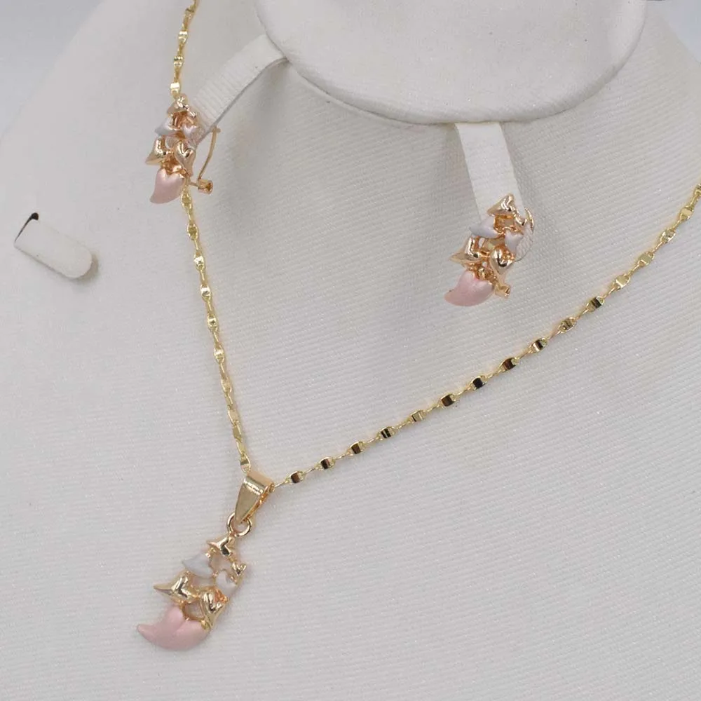 2018 новое уникальное золотое ожерелье модное круглое серьги ювелирные изделия