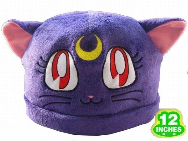 

Sailor Moon Purple Cat Hat Plush white hat Birthday gifts