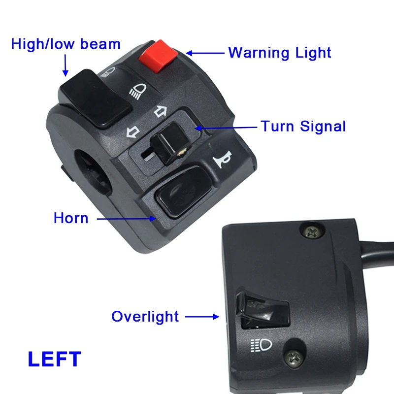 

Accessories Motor Switches Replacement Parts Kit Left Right Light Electric Start