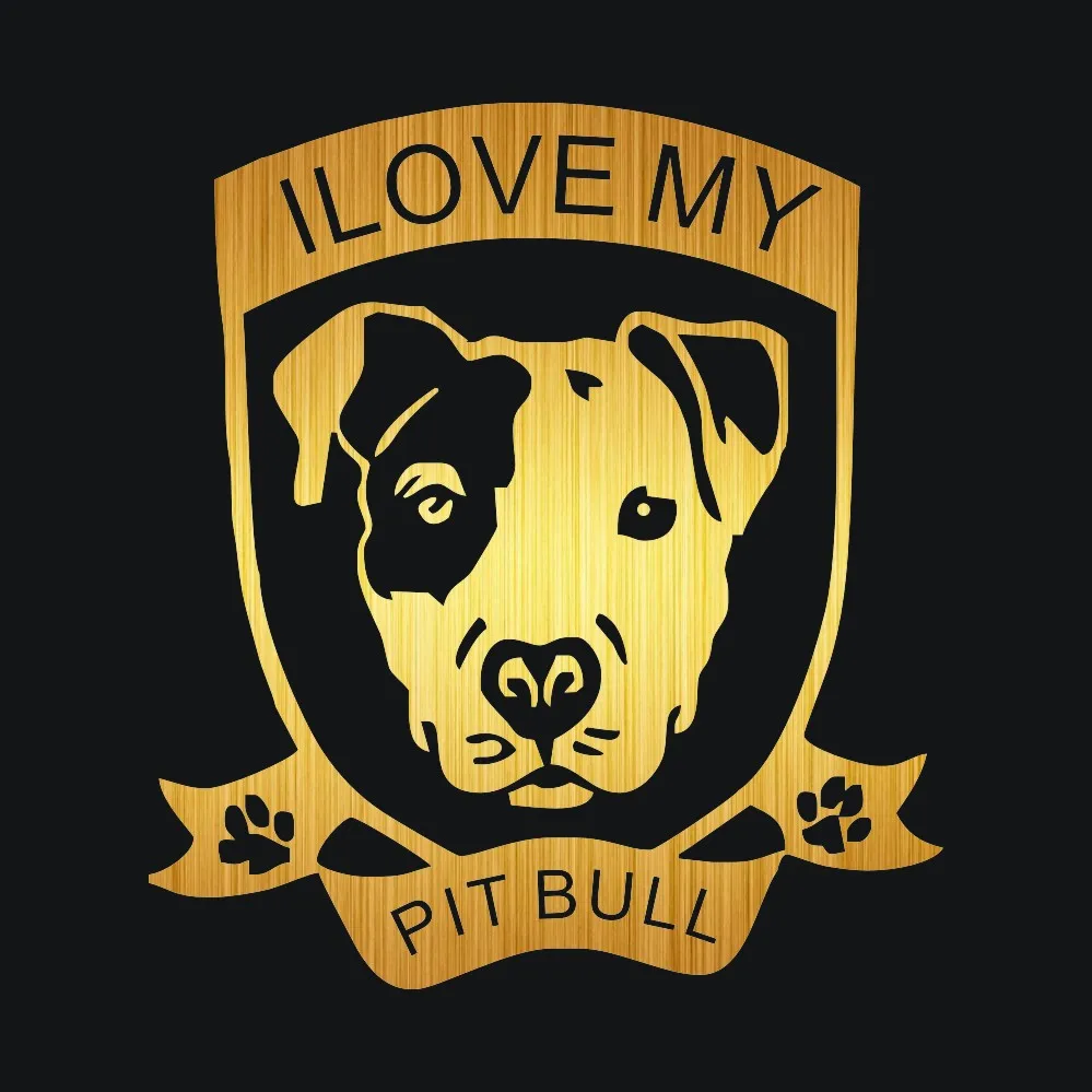 Автомобильные наклейки и I Love My Pitbull для автомобиля на бампер Стайлинг двери окна