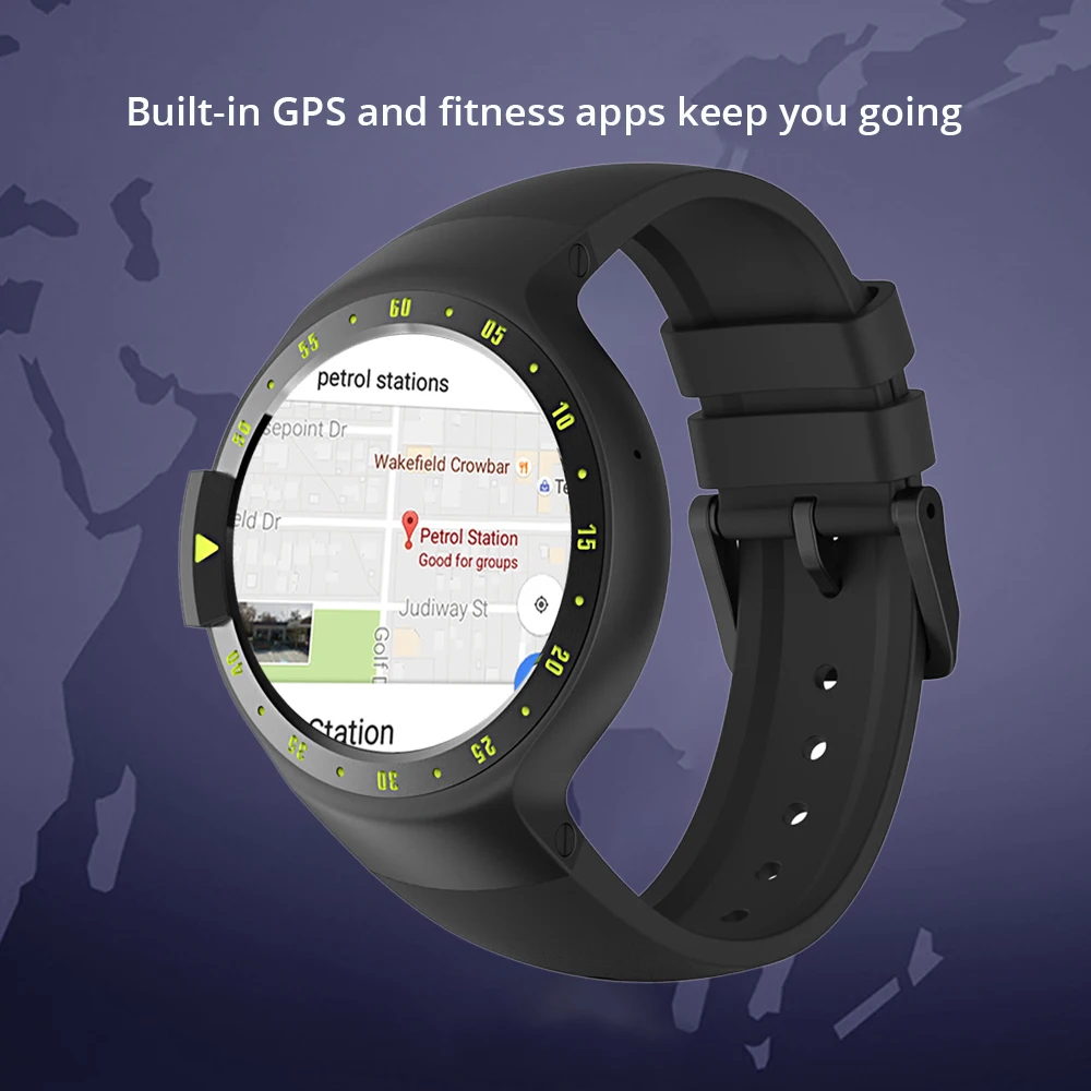 Оригинальные Смарт часы Ticwatch S Knight Android Wear 2 0 Bluetooth 4 1 wifi частота сердечных