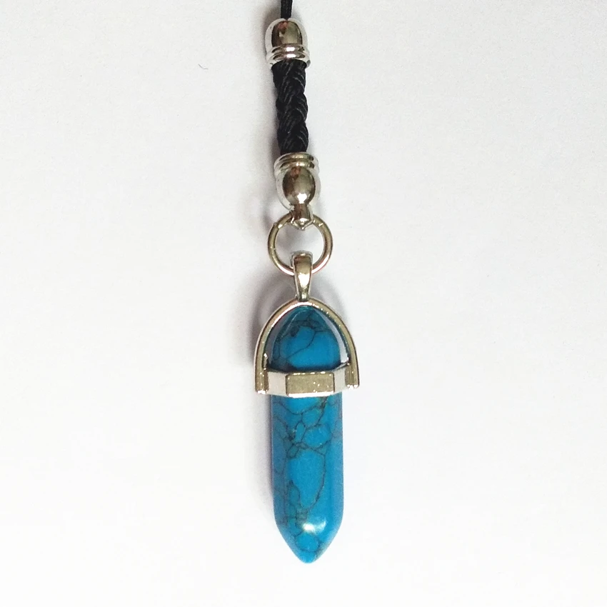 1 шт из шести призм серии мини брелок модные натуральный камень кулон маленькая