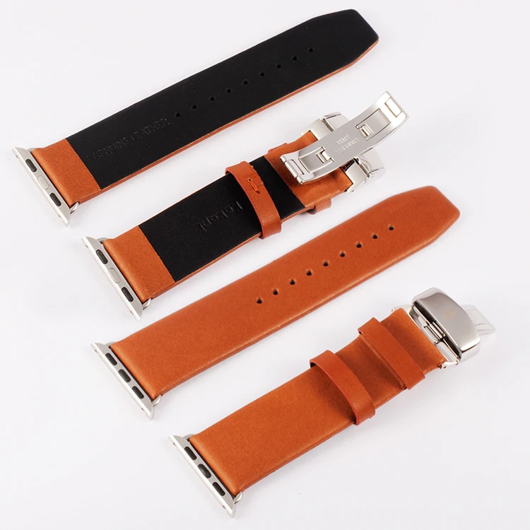38 мм 42 металлическая пряжка бабочка много цветов Iwatch браслет из натуральной кожи