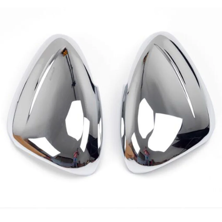 Bright Silver Подходит для Citroen C5 2013 Автомобильная дверь передняя сторона зеркало заднего вида накладка крышка заднего вида отделка Стайлинг Хром ABS 2x - Цвет: Bright Silver