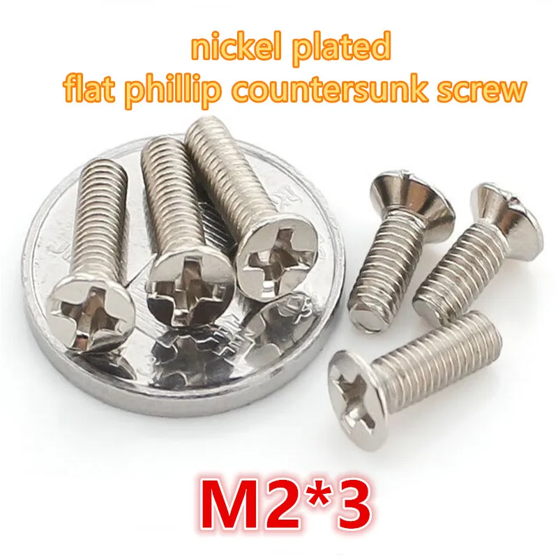 

1000 шт. m2 * 3 углеродистая сталь с никелированным крестом phillip, встраиваемая головка, Мини Микро электронный винт, винт