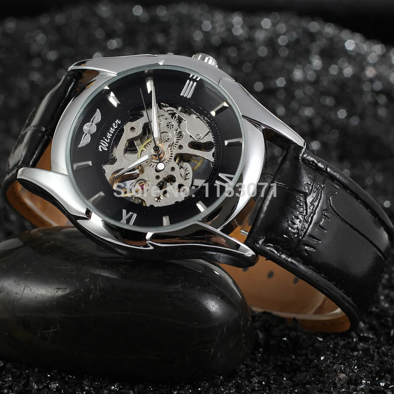 WRG8050M3S1 последняя Механические Мужские часы скелетоны с подарочной коробке