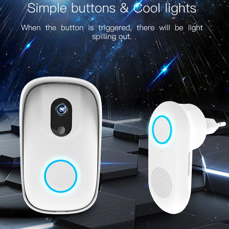 

VStarcam HD Battery Door Camera Wifi Cloud Storage Doorbell D2