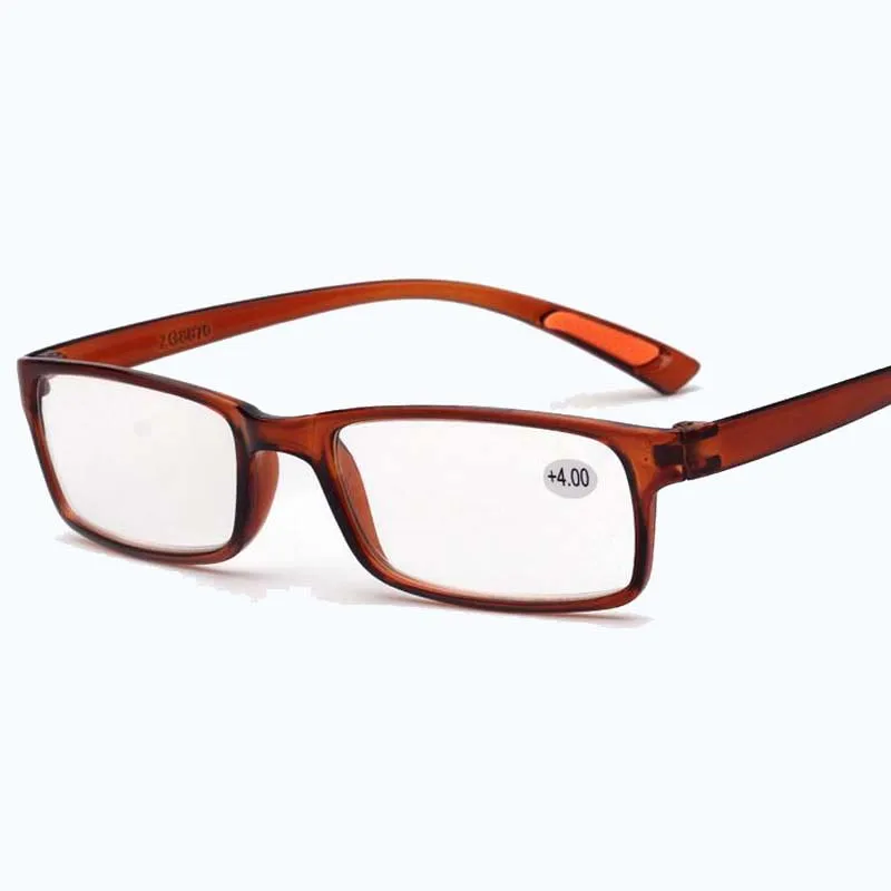 Ультрамягкий светильник TR90 очки для чтения в пластиковой оправе пожилых людей