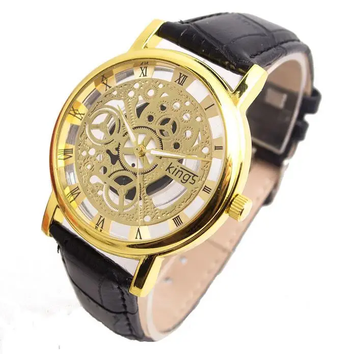 Luxury Brand hollow Leather Quartz Watch Men Women Fashion Bracelet Wrist Wristwatches Clock Relogio Masculino Feminino | Наручные часы