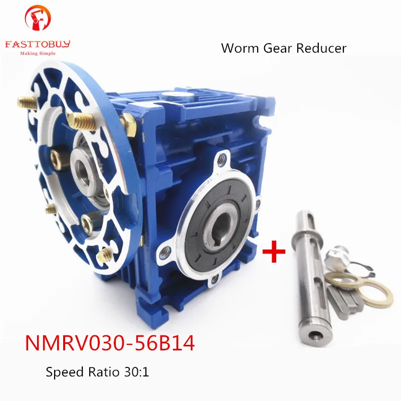 Редуктор червячного редуктора NMRV030 56B14 соотношение 30:1 для 3 фазного 380 В или