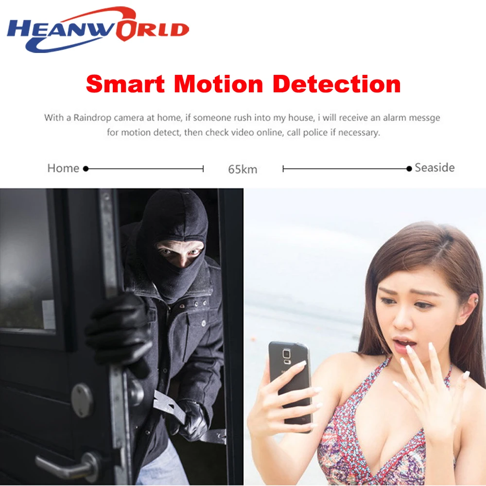 Heanworld 1080P мини IP камера wifi P2P ip Onvif HD Беспроводная системы видеонаблюдения Система