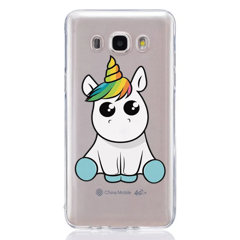 For Samsung Galaxy J1 J2 J3 J5 J7 prime J120 J320 J330 J530F TPU Colorful Soft Unicorn Painted Desig Cover Case Fundas E321 |