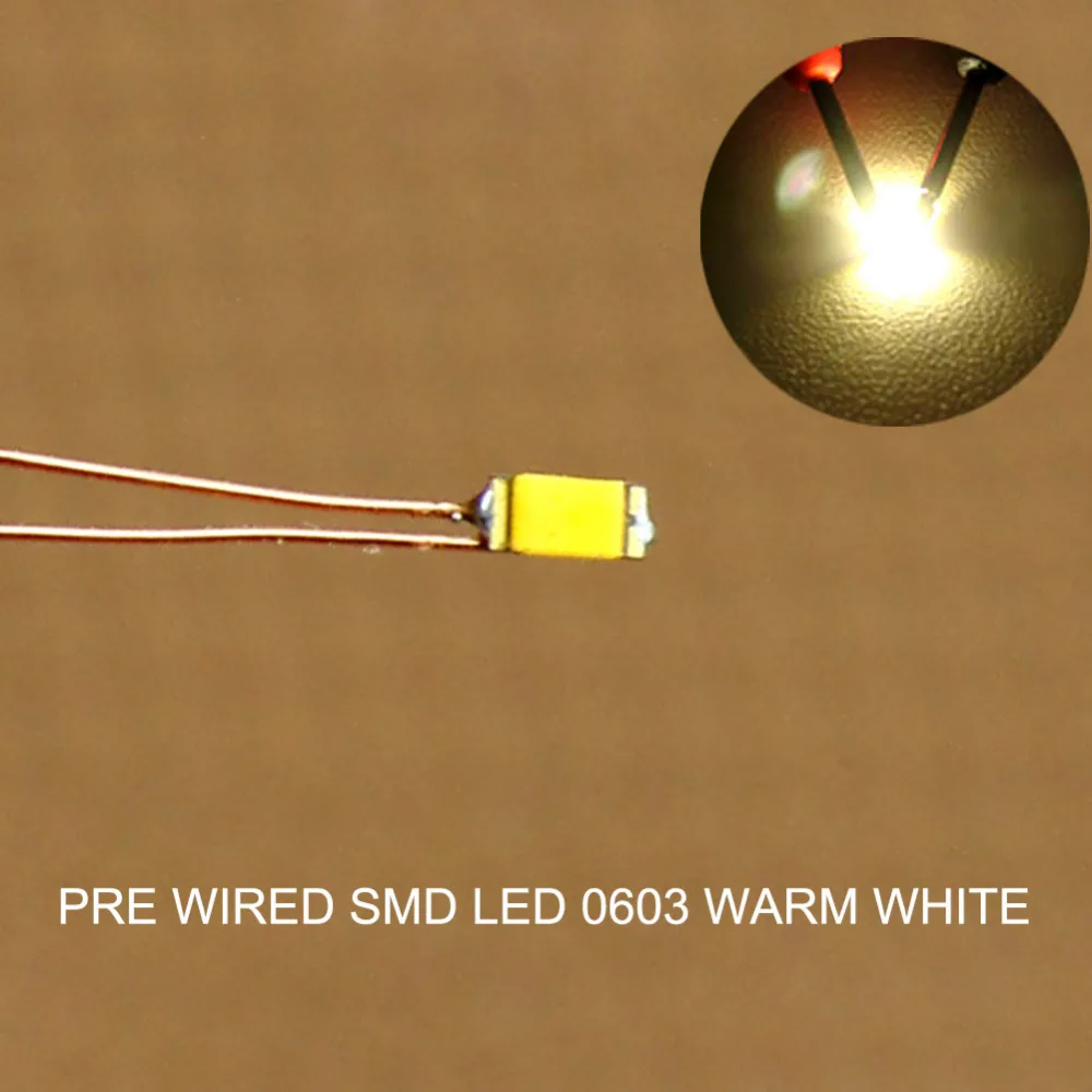 C0603WM 20 шт. теплый белый SMD СВЕТОДИОД 0603 припаянный микро 0 1 мм фотоэлемент Новинка |