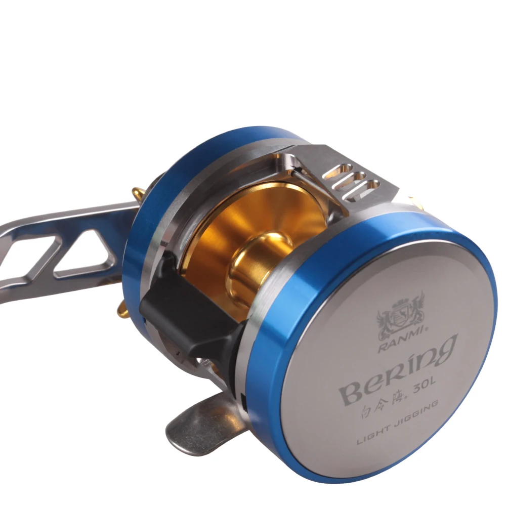 Светящаяся литой барабан круглая приманка кастинговая катушка 11BB 6 8: 1 Макс тяга 12
