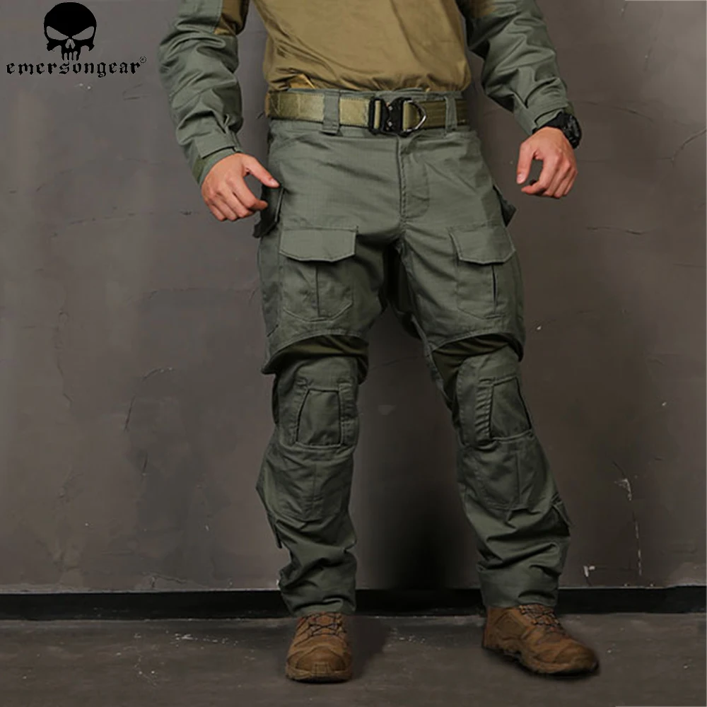 EMERSONGEAR G3 Военная униформа для страйкбола рубашка брюки с наколенниками Военный