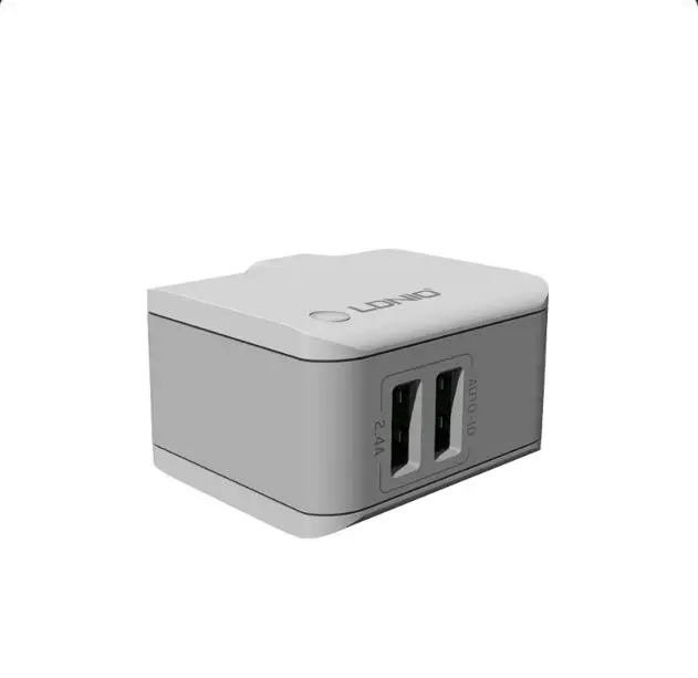 LDNIO A2203 2-Порты и разъёмы 5 V 2.4A дорожное зарядное устройство USB Зарядное устройство адаптер для iPhone X samsung Xiaomi HUAWEI Micro USB кабель