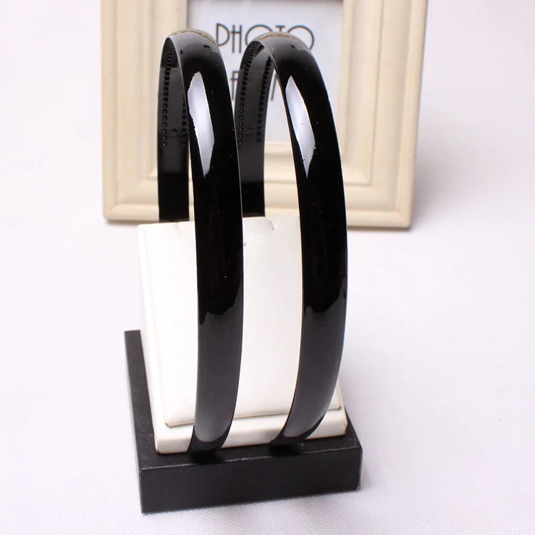 Random color(10PCS) 10PCS New Fashion Plastic Black Plain Headband For Women Lady Hair Band Resin Hairband Hair Hoop Hair Accessories Headwear - Цвет: Random color(10PCS)