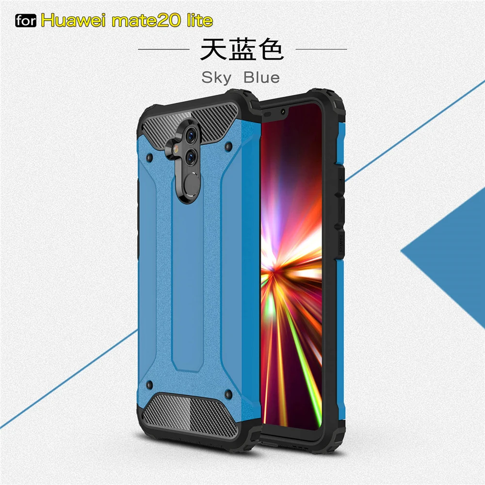 Противоударный Гибридный чехол для Huawei Mate 10 20 Lite Pro мягкий силиконовый из ТПУ +