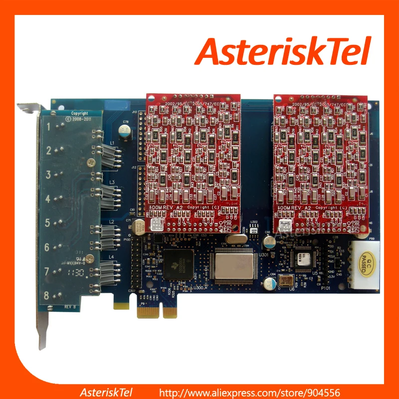 5 единиц 8 FXO порт AEX800 PCI E карта аналоговый FXS VoIP PBX телефонная система|Детали