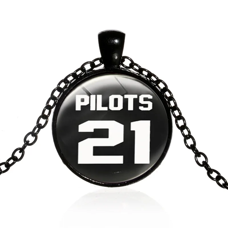 3 шт./цвет новинка 2020 альтернативная группа Twenty One Pilots ожерелье из стекла с