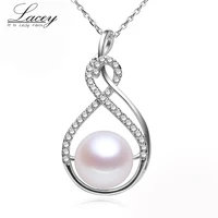 white pearl pendant jewelry for womenbig natural freshwater pearl pendant necklace silver 925 mother present girl gifts
