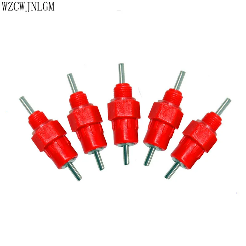 

Water Cups Nipple Chicken Drinkers Waterer 360 Angle Poultry Supplies Drinking Tools 50pcs