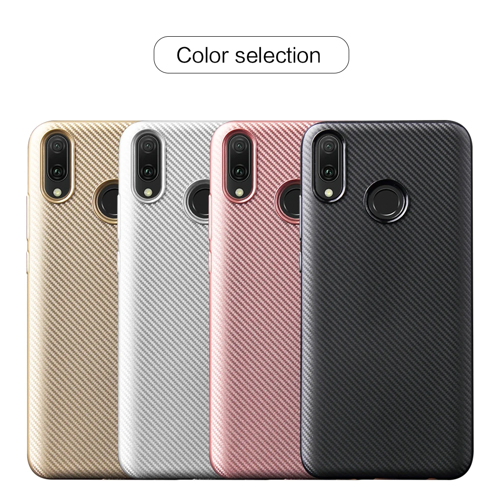 Чехол для Huawei Y9 2019 чехол из углеродного волокна мягкий силиконовый ТПУ Y 9 Y92019 JKM-LX1