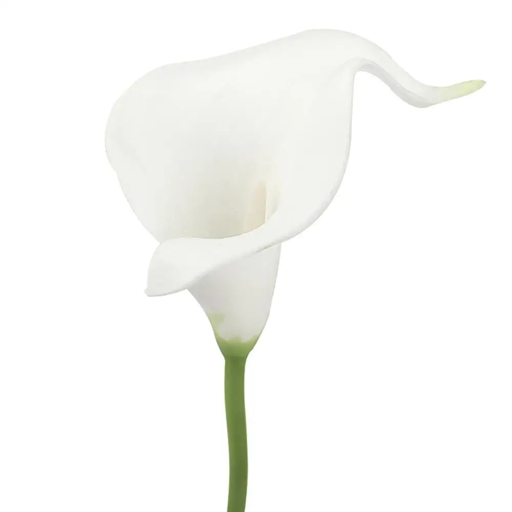 Pure White OurWarm 2 шт. имитация каллы лилии искусственный цветок полиуретан с эффектом реального прикосновения Свадебные украшения Цветы Букет домашние Вечерние - Цвет: Pure White