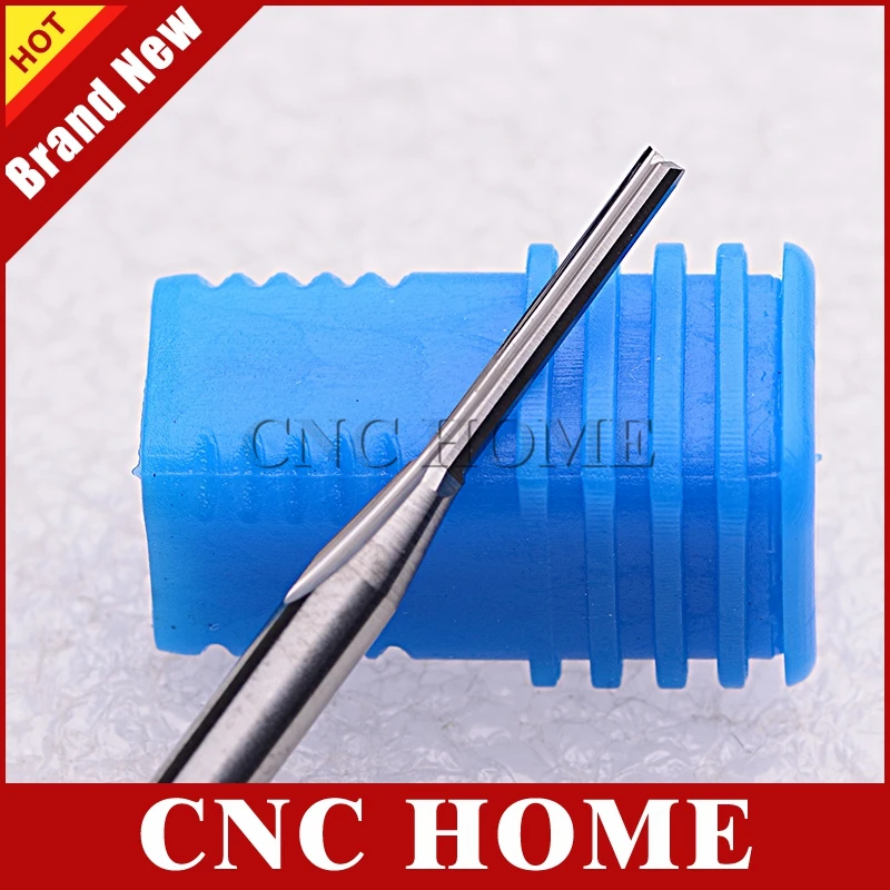 10pcs 3.175*1.5*12MM Double Straight Flute CNC Cutter Bits Carbide CNC Router Bit Wood Cutter for Milling Engraving CNC Machine