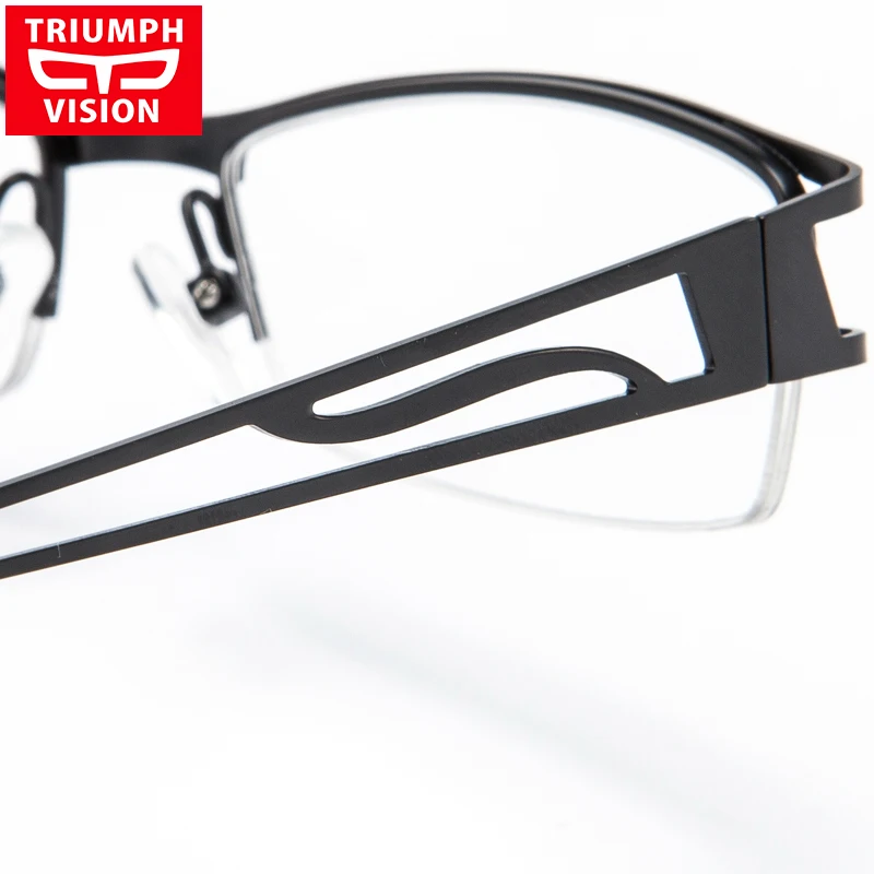 Очки TRIUMPH VISION с полуободковой оправой для мужчин рецептурные мужские
