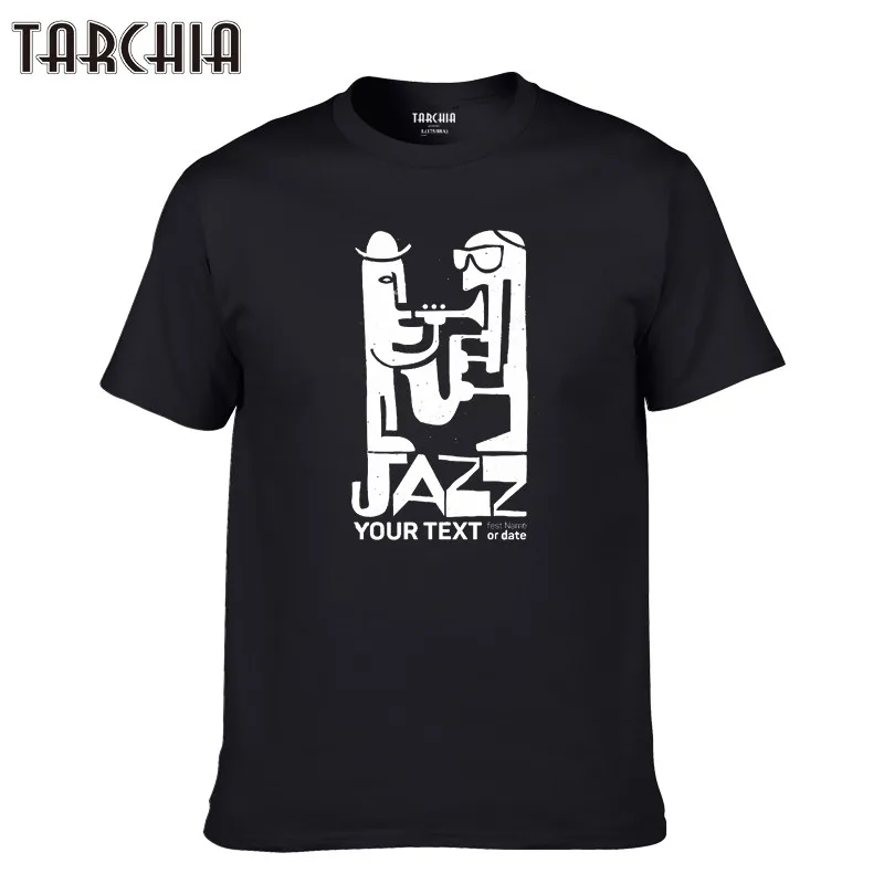 TARCHIA 2021 футболка плюс крутой Джаз постер труба саксофон хлопковые футболки для