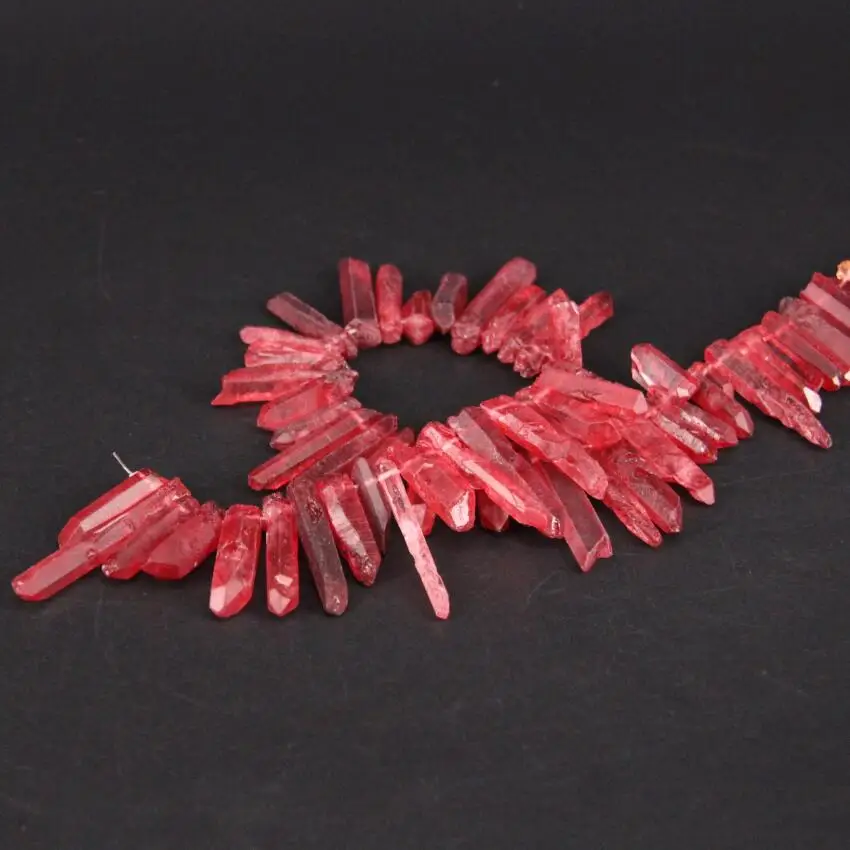 Бусины из титана и Красного кварца с верхним отверстием 15 5 дюйма|loose beads|beads diycrystal