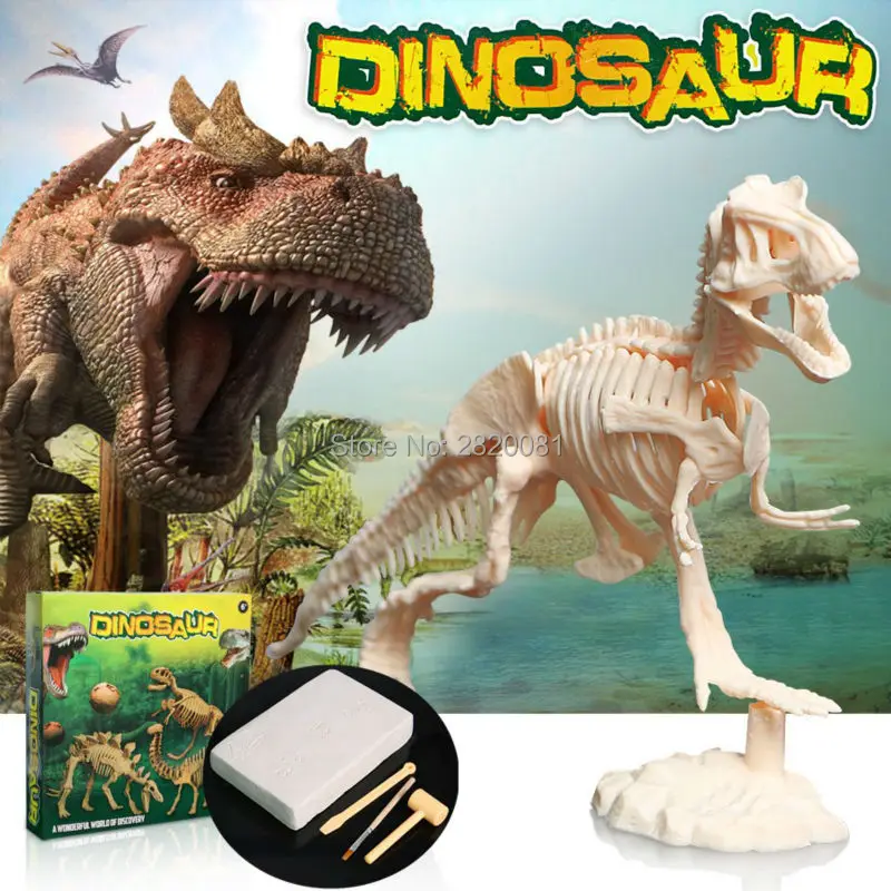 Набор раскопок для детей Novetly набор динозавра из глиняного блока|educational dinosaur