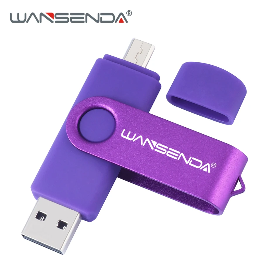 WANSENDA смартфон OTG USB флеш накопитель 128 ГБ 64 32 16 внешний флешка 256 Android Micro флешка|USB