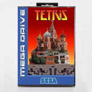 Tetris 16 bit MD игровая карта с розничной коробкой для Sega Mega Drive для Genesis